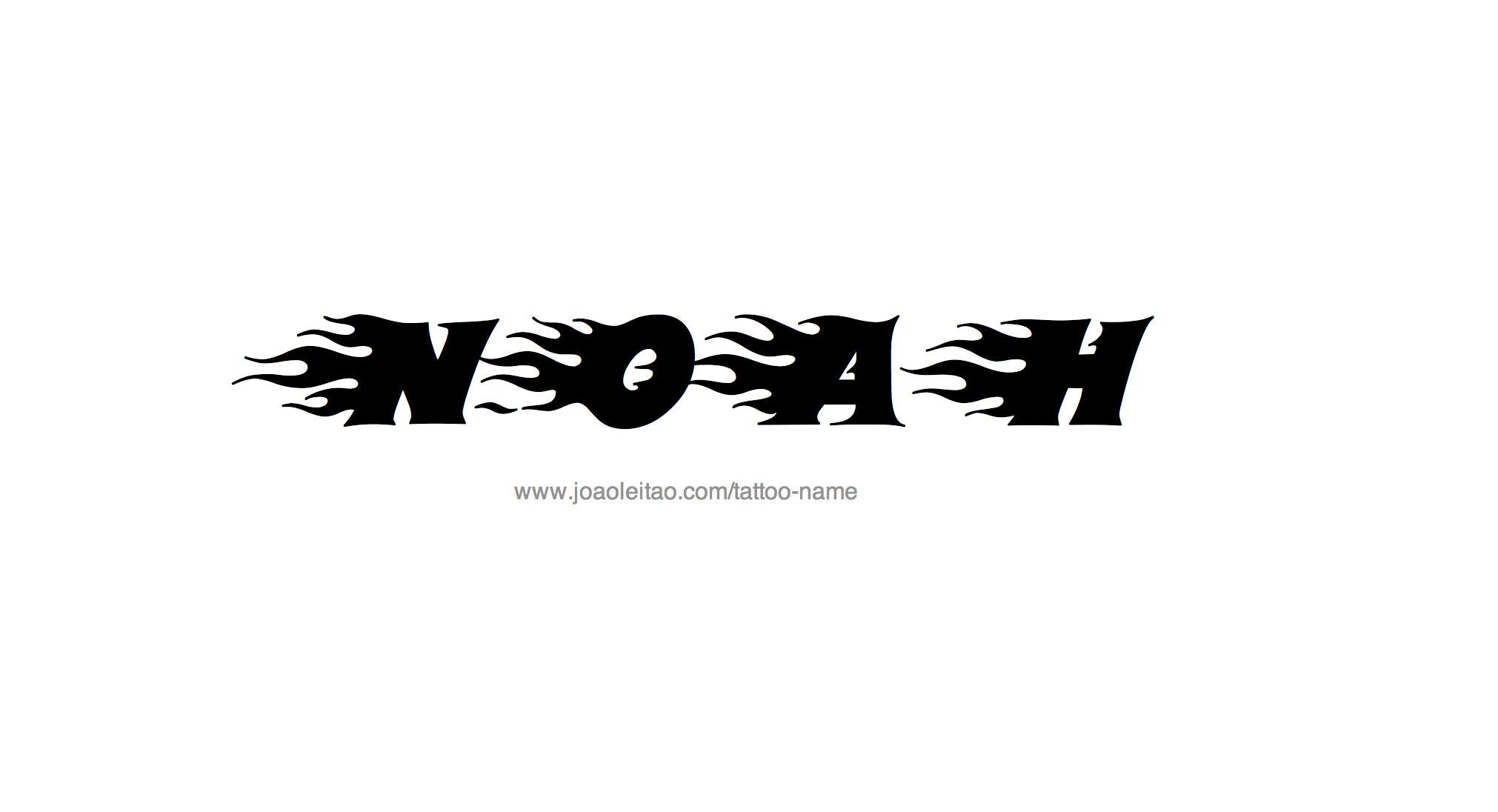 Noah Name Tattoo Designs